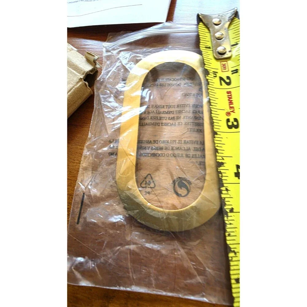 West Elm Essex House Number 0 Antique Brass New in Box 4